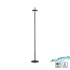 Led Lampen|Metall Lampen*Just Light LED Akku Stehleuchte Schwarz Dimmer Touch IP44 125,2 cm