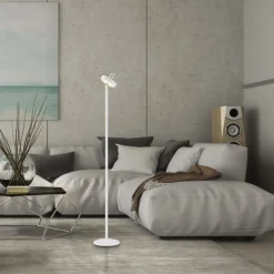 Led Lampen|Metall Lampen*Just Light LED Akku Stehleuchte Weiß Dimmer Touch IP44 125,2 cm