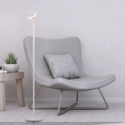 Led Lampen|Metall Lampen*Just Light LED Akku Stehleuchte Weiß Dimmer Touch IP44 125,2 cm