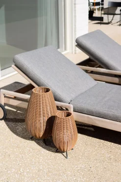 Led Außenleuchten|Moderne Außenleuchten* LED Akku Tischlampe dimmbar Natur IP44 36 cm 3000 K