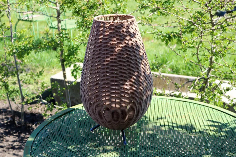 Led Außenleuchten|Moderne Außenleuchten* LED Akku Tischlampe dimmbar Natur IP44 50 cm 3000 K