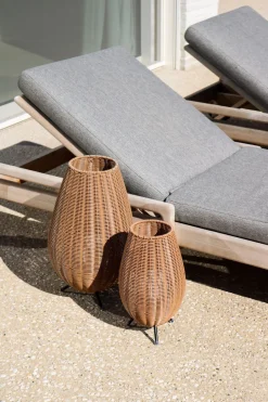 Led Außenleuchten|Moderne Außenleuchten* LED Akku Tischlampe dimmbar Natur IP44 50 cm 3000 K