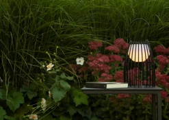 LED Akku Tischlampe dimmbar Schwarz IP44 40 cm Terrasse< Led Außenleuchten|Moderne Außenleuchten