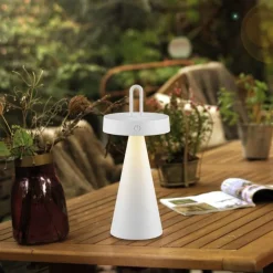 Led Lampen|Schlafzimmer Lampen*Just Light LED Akku Tischlampe Dimmer Touch IP44 2700 K 28,9 cm