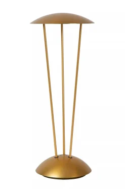 Led Außenleuchten|Moderne Außenleuchten* LED Akku Tischlampe Gold Ladestation IP54 2 W dimmbar