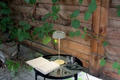 Metall Lampen|Moderne Außenleuchten*Eco-Light LED Akku Tischlampe Gold Touch Dimmer USB IP54 3000 K