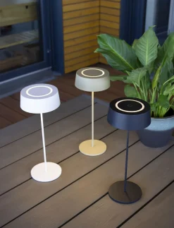 Metall Lampen|Moderne Außenleuchten*Eco-Light LED Akku Tischlampe Gold Touch Dimmer USB IP54 3000 K