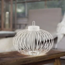 Just Light LED Akku Tischlampe IP44 Weiß dimmbar Touch 37 cm 2 W< Schlafzimmer Lampen|Metall Lampen