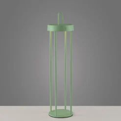 Just Light LED Akku Tischlampe Metall dimmbar IP44 2700 K Grün< Led Lampen|Schlafzimmer Lampen