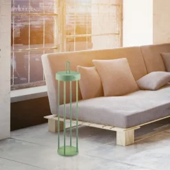 Just Light LED Akku Tischlampe Metall dimmbar IP44 2700 K Grün< Led Lampen|Schlafzimmer Lampen