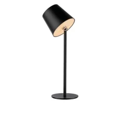 Schlafzimmer Lampen|Metall Lampen*Just Light LED Akku Tischlampe Schwarz dimmbar Touch 37 cm 320 lm