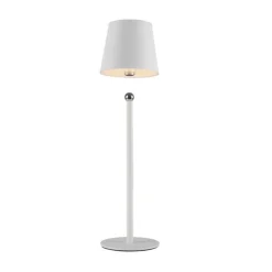 Schlafzimmer Lampen|Metall Lampen*Just Light LED Akku Tischlampe Weiß dimmbar Touch 37 cm 320 lm 2 W