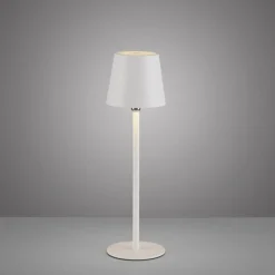 Schlafzimmer Lampen|Metall Lampen*Just Light LED Akku Tischlampe Weiß dimmbar Touch 37 cm 320 lm 2 W