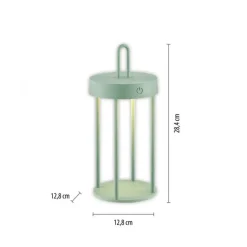 Just Light LED Akku Tischleuchte Aluminium dimmbar IP44 2 W Grün< Led Lampen|Schlafzimmer Lampen