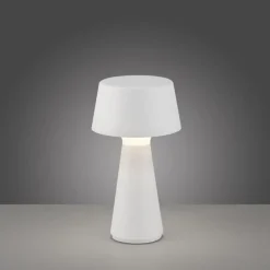 Just Light LED Akku Tischleuchte dimmbar Touch IP54 Weiß 28,9 cm< Led Lampen|Schlafzimmer Lampen