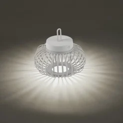 Just Light LED Akku Tischleuchte Dimmer Touch 22 cm IP44 2 W Weiß< Led Lampen|Schlafzimmer Lampen