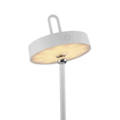 Schlafzimmer Lampen|Tischlampen*Just Light LED Akku Tischleuchte Weiß Dimmer Touch IP44 47,2 cm
