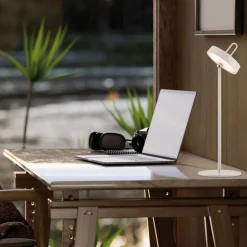 Schlafzimmer Lampen|Tischlampen*Just Light LED Akku Tischleuchte Weiß Dimmer Touch IP44 47,2 cm