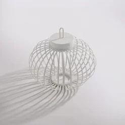 Schlafzimmer Lampen|Metall Lampen*Just Light LED Akku Tischleuchte Weiß Dimmer Touch 33 cm IP44 2 W