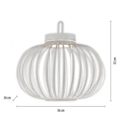 Schlafzimmer Lampen|Metall Lampen*Just Light LED Akku Tischleuchte Weiß Dimmer Touch 33 cm IP44 2 W