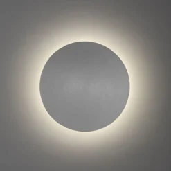 Flurlampen|Wohnzimmerlampen*Paul Neuhaus LED Akku Wandlampe Grau Ø25 cm dimmbar Fernbedienung