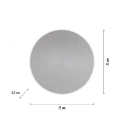 Flurlampen|Wohnzimmerlampen*Paul Neuhaus LED Akku Wandlampe Grau Ø25 cm dimmbar Fernbedienung