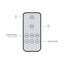 Flurlampen|Wohnzimmerlampen*Paul Neuhaus LED Akku Wandlampe in Messing dimmbar mit Fernbedienung