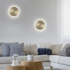 Flurlampen|Wohnzimmerlampen*Paul Neuhaus LED Akku Wandlampe in Messing dimmbar mit Fernbedienung