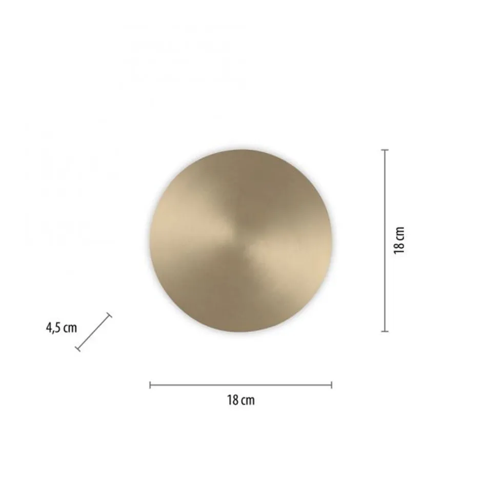 Flurlampen|Wohnzimmerlampen*Paul Neuhaus LED Akku Wandlampe in Messing dimmbar mit Fernbedienung