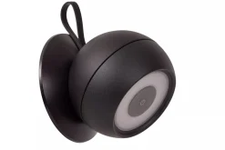 Kugellampen|Led Außenleuchten* LED Akku Wandspot flexibel Schwarz H:11 cm IP54 3000 K