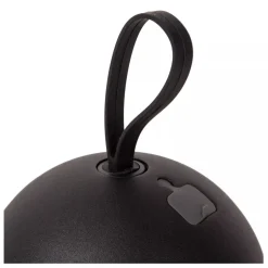 Kugellampen|Led Außenleuchten* LED Akku Wandspot flexibel Schwarz H:11 cm IP54 3000 K