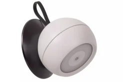 LED Akku Wandspot flexibel Schwarz Weiß IP54 3000 K< Kugellampen|Led Außenleuchten