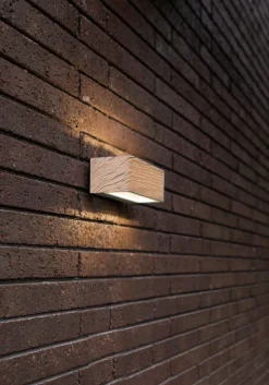 Metall Lampen|Led Außenleuchten*Eco-Light LED Außenlampe Aluminium Natur 10 W 4000 K IP54 B:14 cm