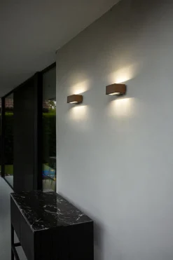 Metall Lampen|Led Außenleuchten*Eco-Light LED Außenlampe Aluminium Natur 10 W 4000 K IP54 B:14 cm