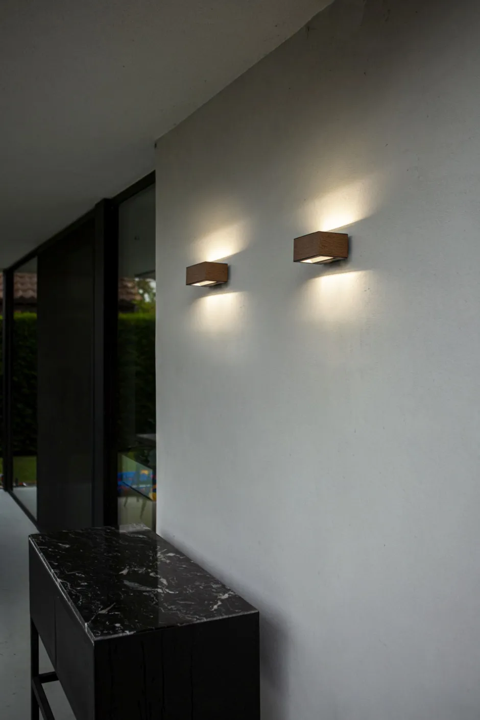 Metall Lampen|Led Außenleuchten*Eco-Light LED Außenlampe Aluminium Natur 10 W 4000 K IP54 B:14 cm