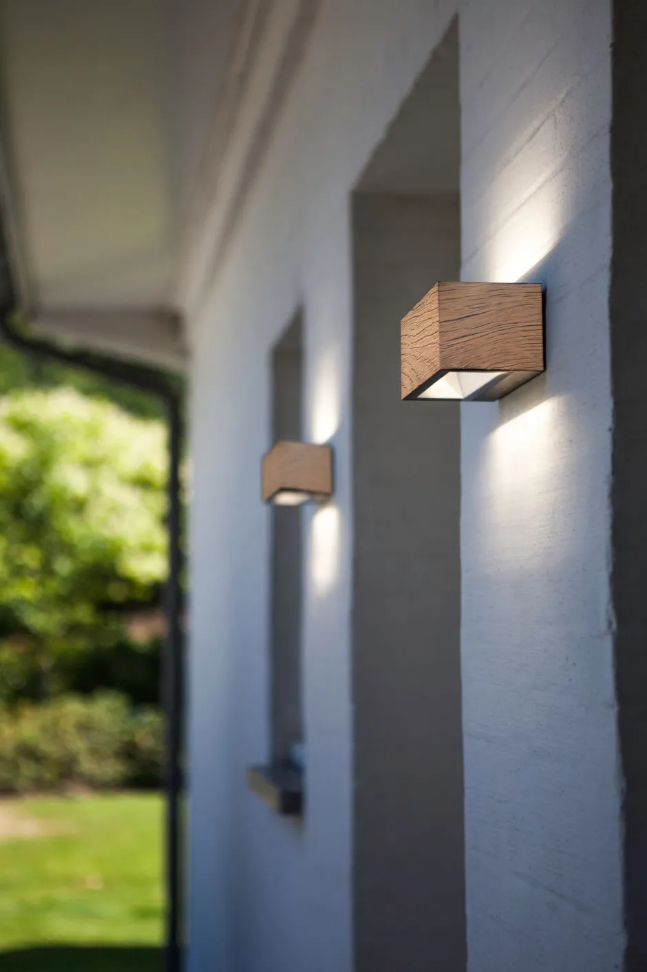 Metall Lampen|Led Außenleuchten*Eco-Light LED Außenlampe Aluminium Natur 10 W 4000 K IP54 B:14 cm