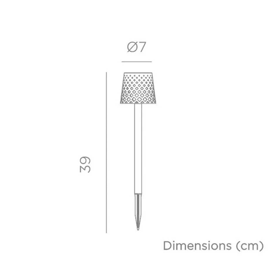 Newgarden LED Außenlampe Erdspieß 4er Set Weiß Solar H: 39 cm< Metall Lampen|Solarleuchten