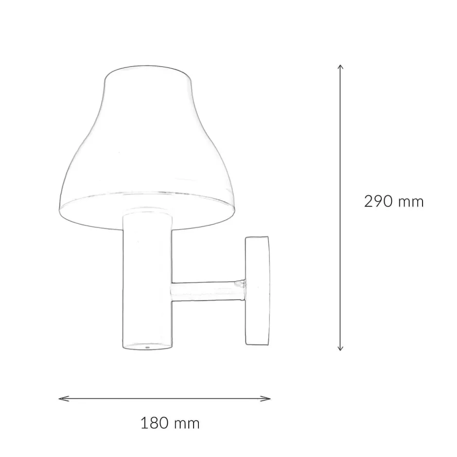 Außenwandleuchten|Moderne Lampen*WOFI LED Außenlampe Wand in Silber IP44 680 lm 3000 K