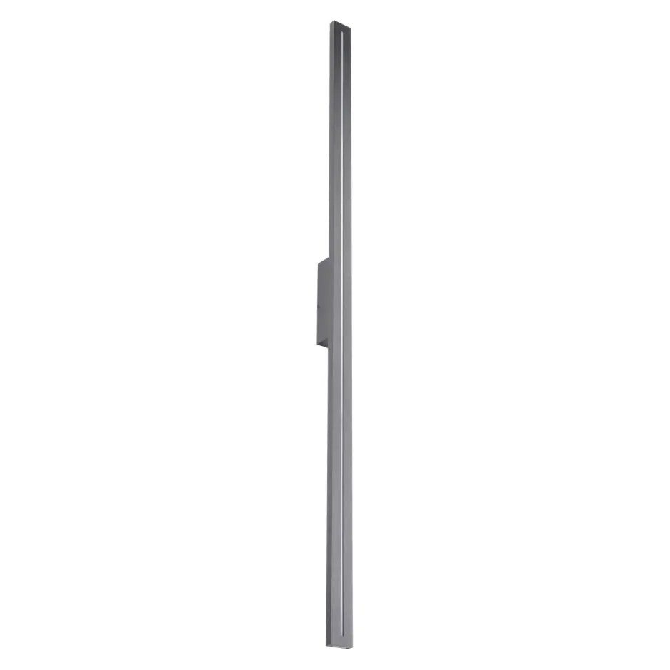 Metall Lampen|Feuchtraumleuchten*TK Lighting LED Außenlampe Wand Metall Grau IP65 H:121 cm indirekt
