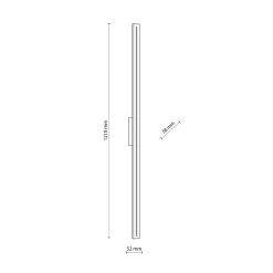 Metall Lampen|Feuchtraumleuchten*TK Lighting LED Außenlampe Wand Metall Grau IP65 H:121 cm indirekt