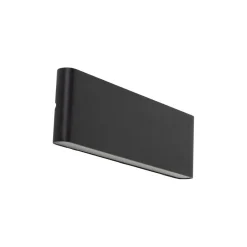 TK Lighting LED Außenlampe Wand Metall Schwarz 30 cm IP54 Up Down< Metall Lampen|Feuchtraumleuchten
