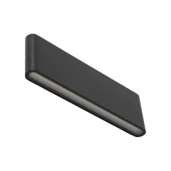 TK Lighting LED Außenlampe Wand Metall Schwarz 30 cm IP54 Up Down< Metall Lampen|Feuchtraumleuchten