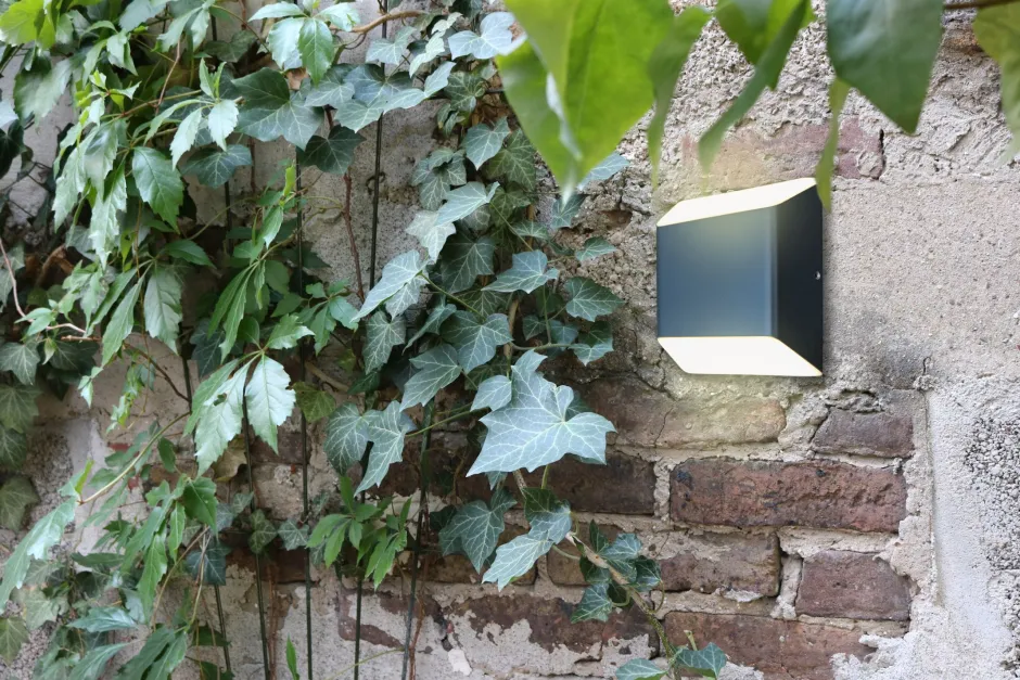 Metall Lampen|Led Außenleuchten*Eco-Light LED Außenleuchte Aluminium IP54 H:12,4 cm 7 W Up Down