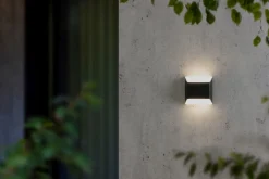 Metall Lampen|Led Außenleuchten*Eco-Light LED Außenleuchte Aluminium IP54 H:12,4 cm 7 W Up Down