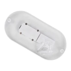 Strühm LED Außenleuchte Decke IP65 Weiß oval blendarm< Badezimmer Lampe|Feuchtraumleuchten