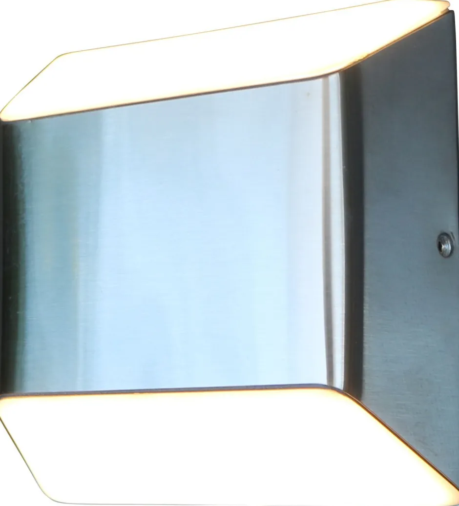 Eco-Light LED Außenleuchte Edelstahl IP54 H:12,4 cm 7 W Up Down< Metall Lampen|Led Außenleuchten