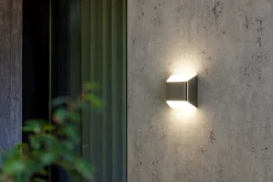 Eco-Light LED Außenleuchte Edelstahl IP54 H:12,4 cm 7 W Up Down< Metall Lampen|Led Außenleuchten