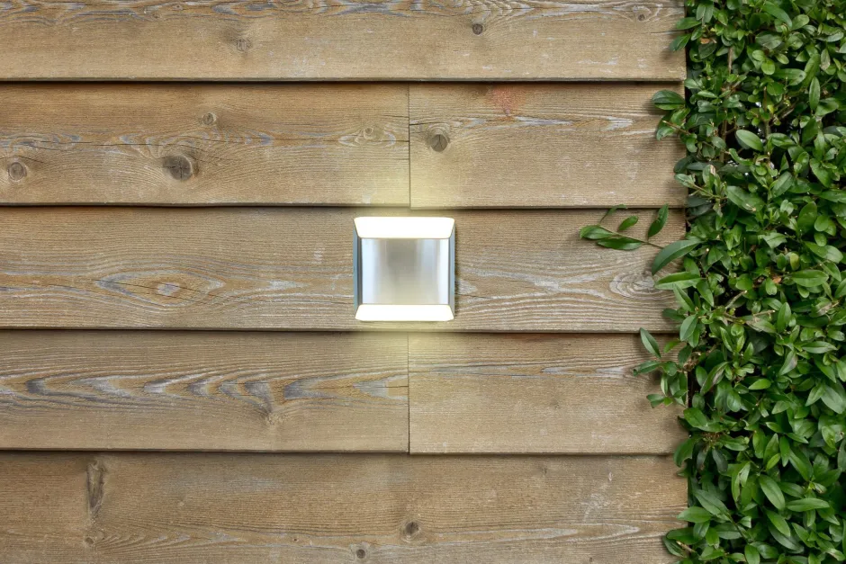 Eco-Light LED Außenleuchte Edelstahl IP54 H:12,4 cm 7 W Up Down< Metall Lampen|Led Außenleuchten