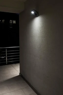 Außenwandleuchten|Moderne Außenleuchten*SU-MA LED Außenleuchte IP54 in Silber 4100K 345lm WABEK