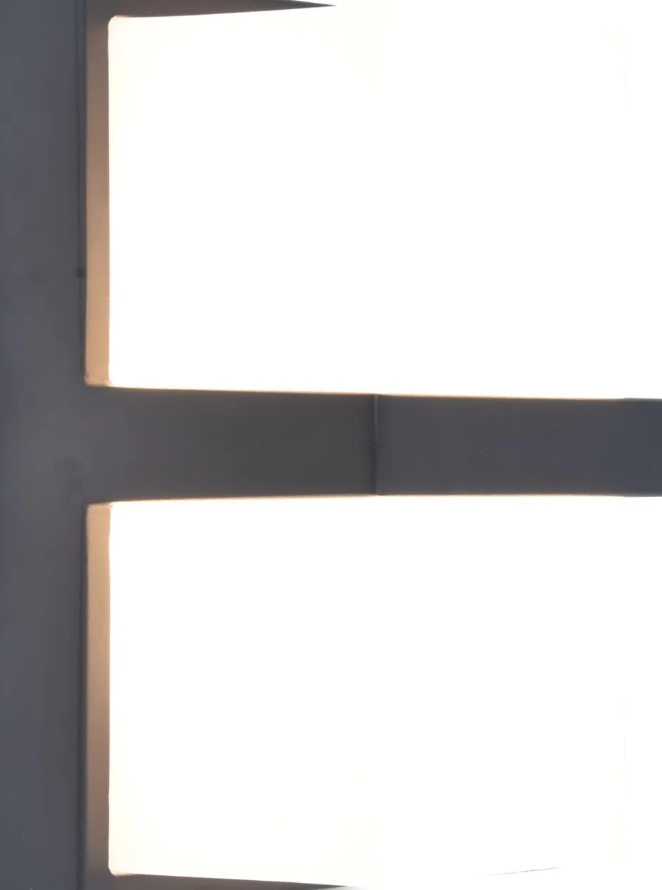 Metall Lampen|Led Außenleuchten*Eco-Light LED Außenleuchte Wand Aluminium Anthrazit IP54 3000 K